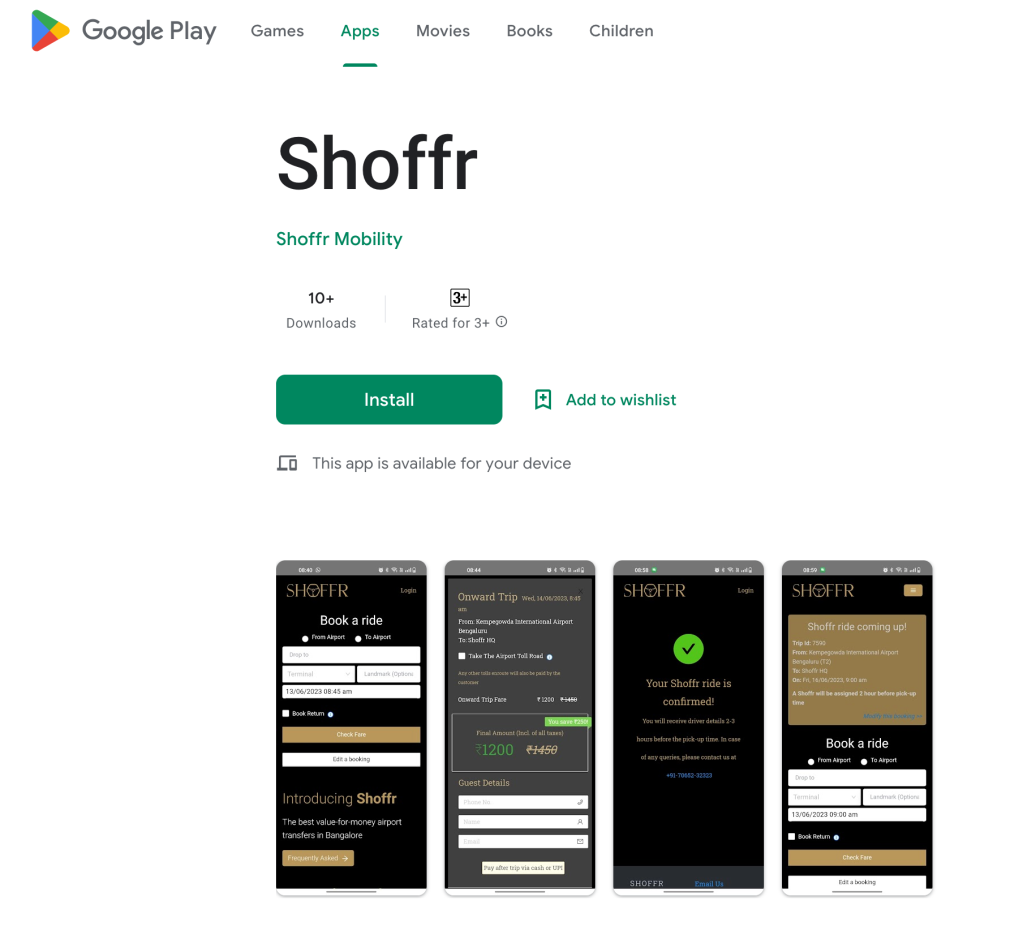 Launch: Shoffr Android App